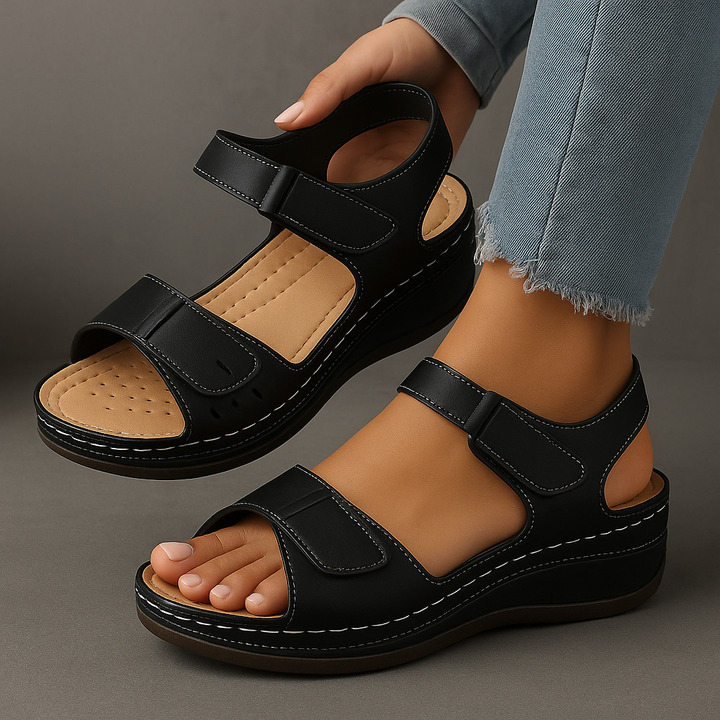 Eliana | Elegant and Timeless Orthopedic Wedge Sandals 9