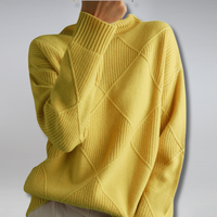 Col roulé tricoté oversize confortable