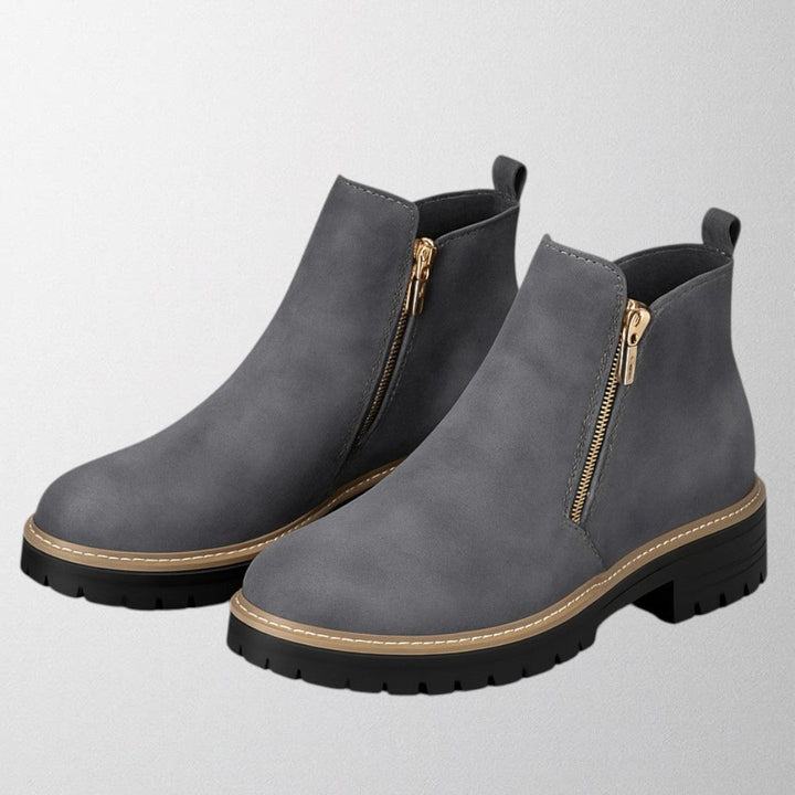 Elizabeth | Comfortable And Elegant Round-Toe Boots With Side Zip 7
