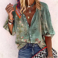 Aurora | Casual Bohemian Printed Women's Blouse