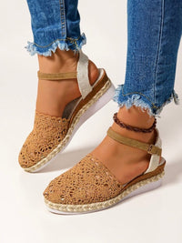 Maya | Effortless Bohemian Crochet Espadrille Sandals