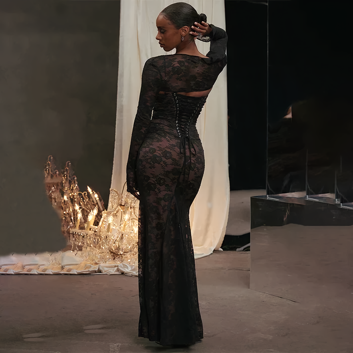 Emma | Elegant And Graceful Lace Maxi Dress 2