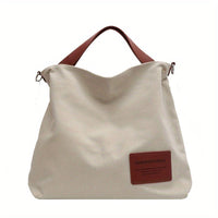 Jennifer | Versatile And Spacious Canvas Hobo Tote Bag