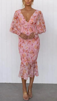 Sophia | Radiant & Floral Modern Wedding Guest Dress