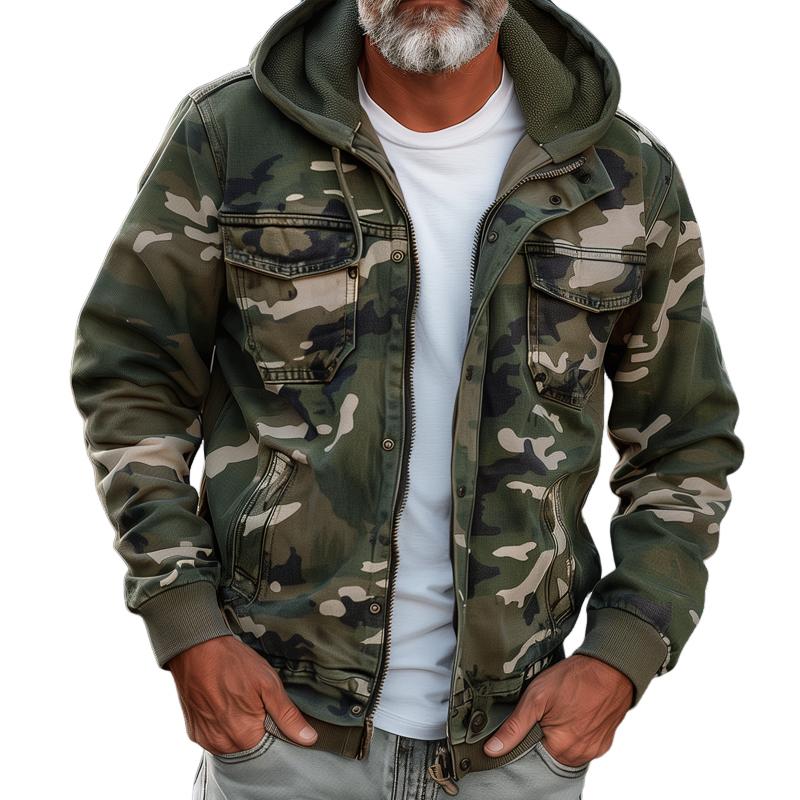 Ethan | Comfortable and rugged camouflage cargo jacket 1