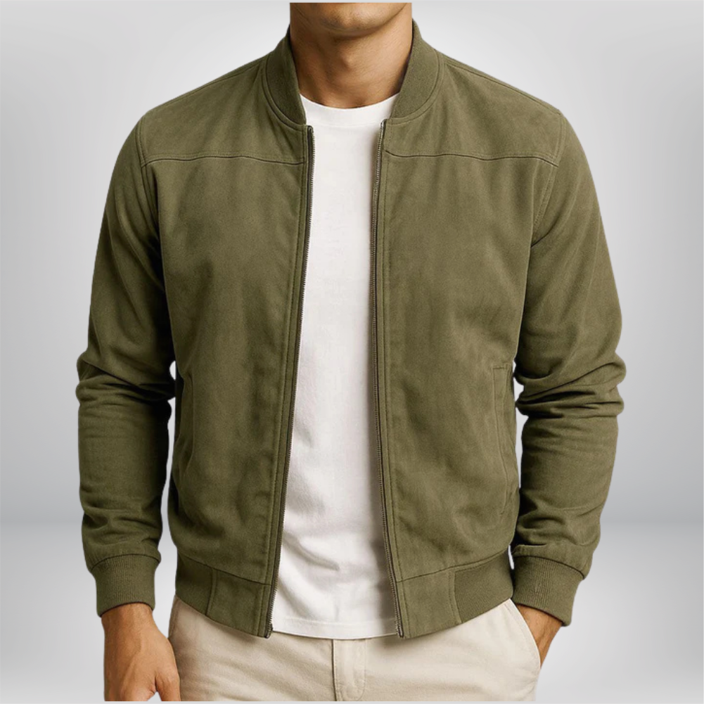 Ethan | Premium Urban Leather Bomber Jacket 1