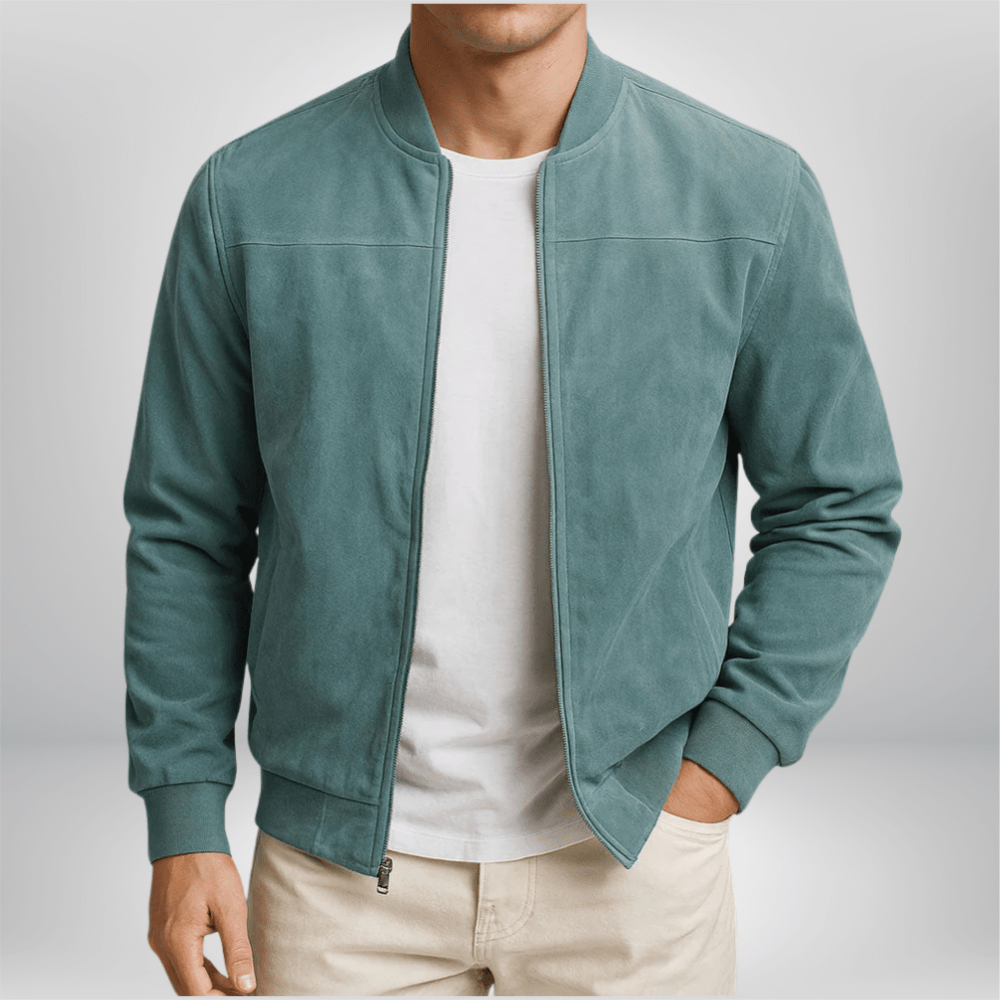 Ethan | Premium Urban Leather Bomber Jacket 2