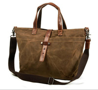 Lucas | Rugged And Weather-Resistant Waxed Canvas Tote Bag