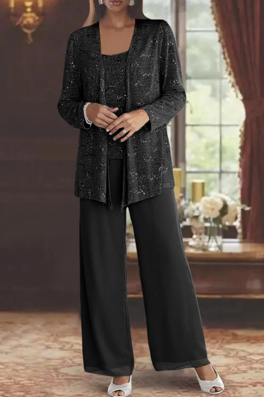 Evelyn | Glamorous And Elegant Sequin Three-Piece Set 5