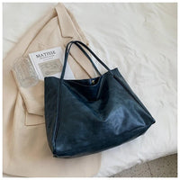 Jessika | Timeless Retro-Style PU Leather Shoulder Tote Bag