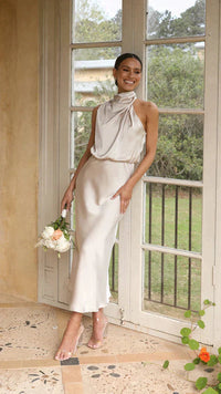 Robe de soirée ornée de cristaux Premium