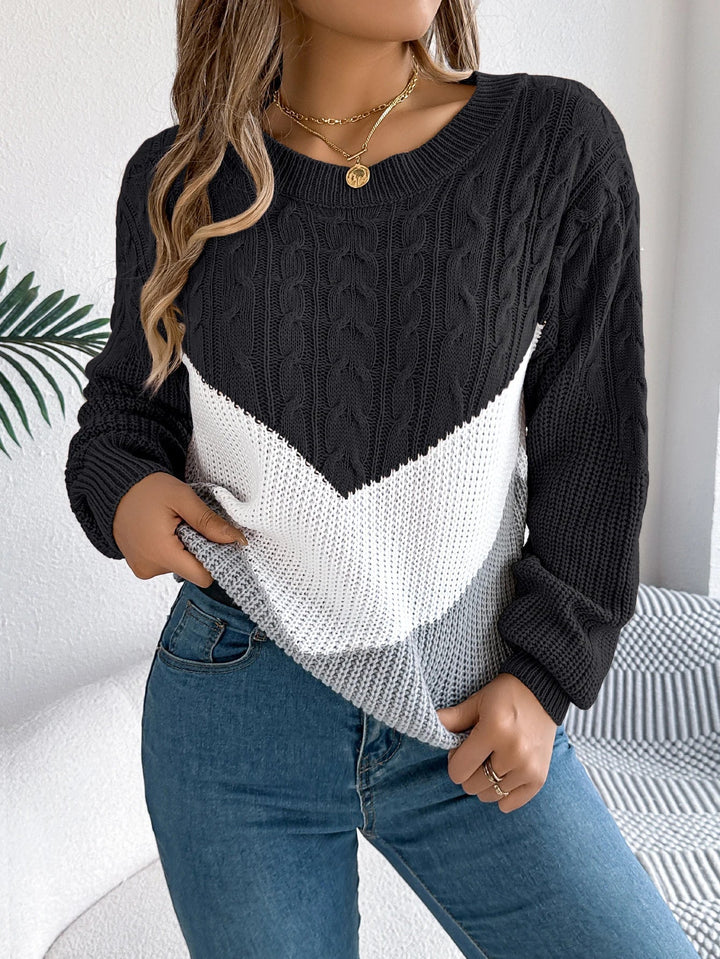 Flora | Chevron Stitch Pullover 0