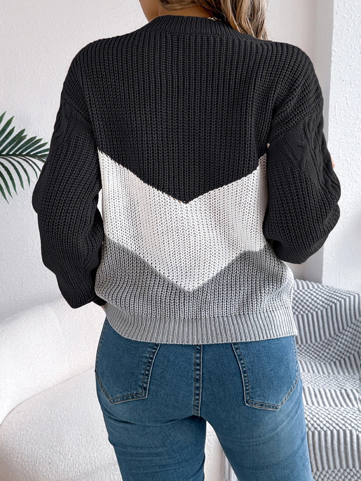 Flora | Chevron Stitch Pullover 2
