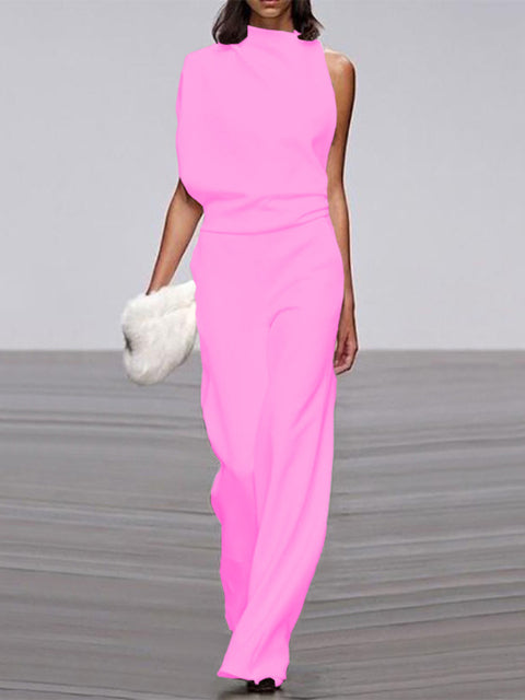 Gabriele | Trendy Sleeveless Wide-Leg Summer Jumpsuit 2