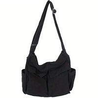 Clara | Vintage-Inspired Multi-Pocket Canvas Shoulder Tote Bag