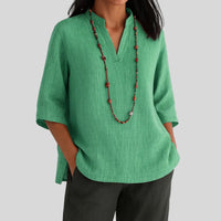 Aurora | Comfortable And Breathable Linen Tunic Top