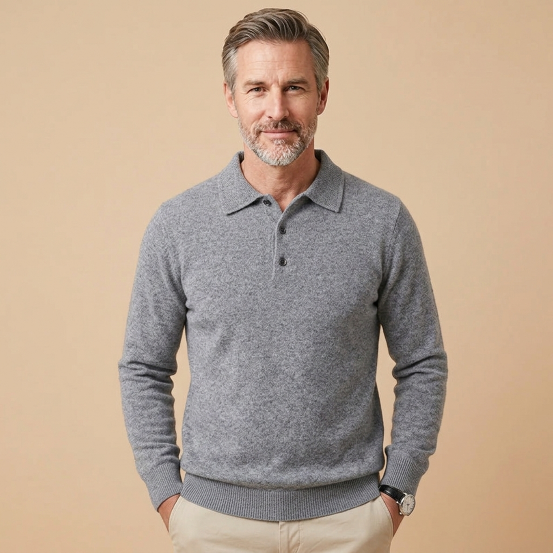 Harvey | Refined & Comfortable Long Sleeve Polo Shirt 4