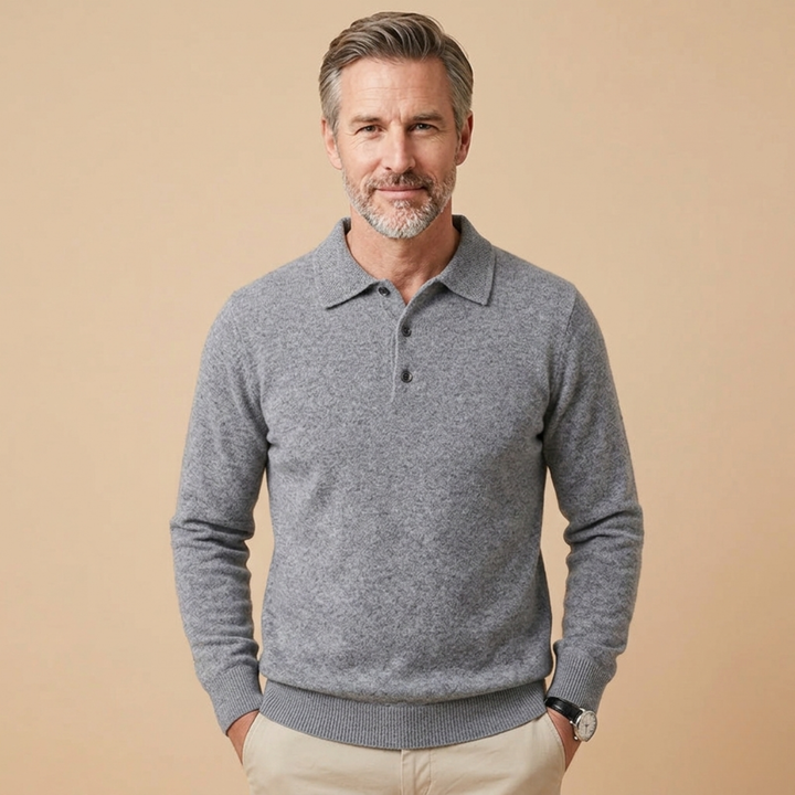 Harvey | Refined & Comfortable Long Sleeve Polo Shirt 4