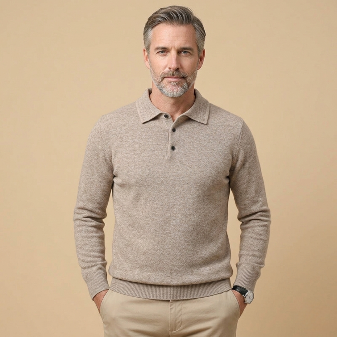 Harvey | Refined & Comfortable Long Sleeve Polo Shirt 5