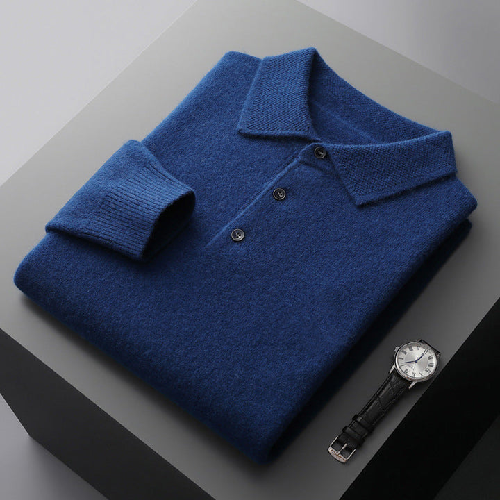 Harvey | Refined & Comfortable Long Sleeve Polo Shirt 9