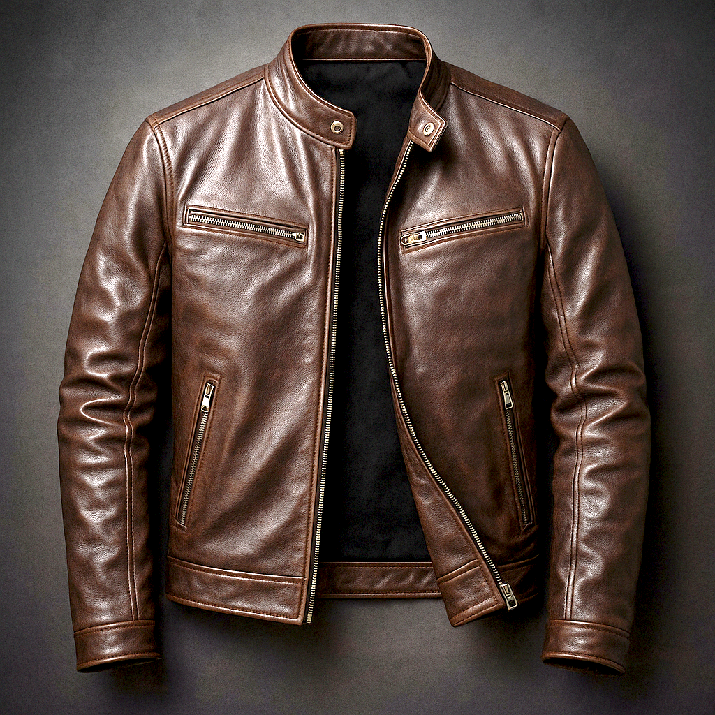 Henry | Vintage Premium Leather Jacket for Men 0