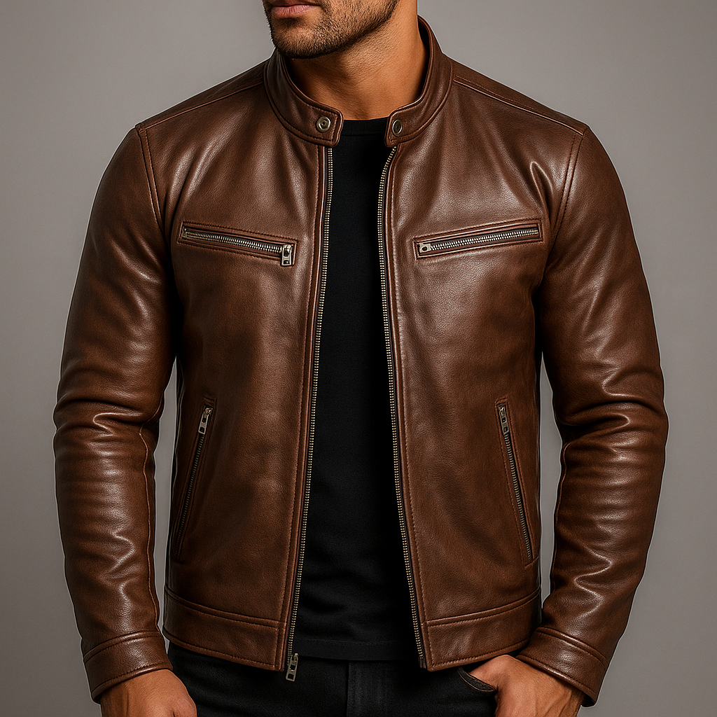 Henry | Vintage Premium Leather Jacket for Men 5