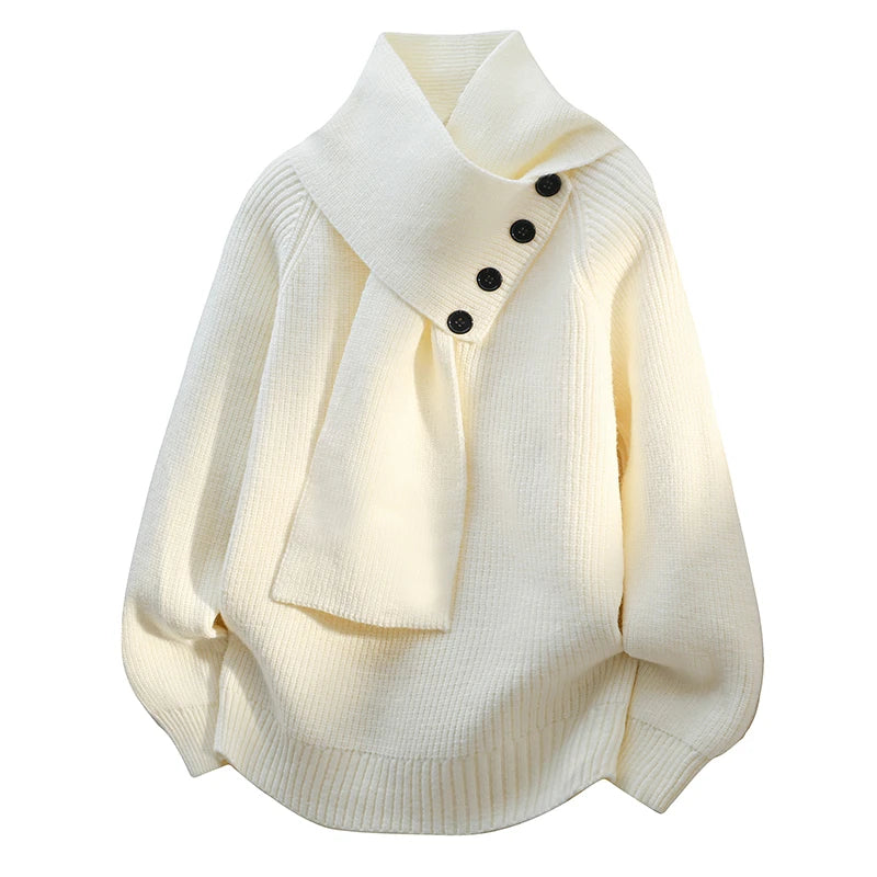 Imogen | Cozy Scarf-Neck Sweater 0