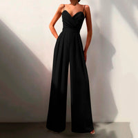 Julia | Elegant and Lightweight Wide Leg Evening Jumpsuit
