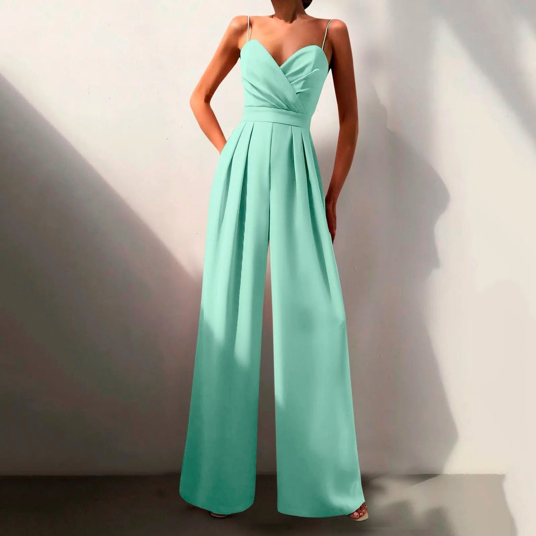 Isabella | Elegant And Chic Wide-Leg Strap Jumpsuit 2