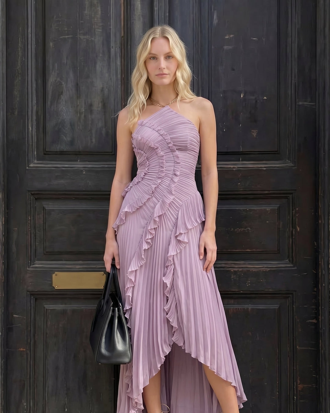 Isabella | Elegant Ruffle Midi Dress for Women 1