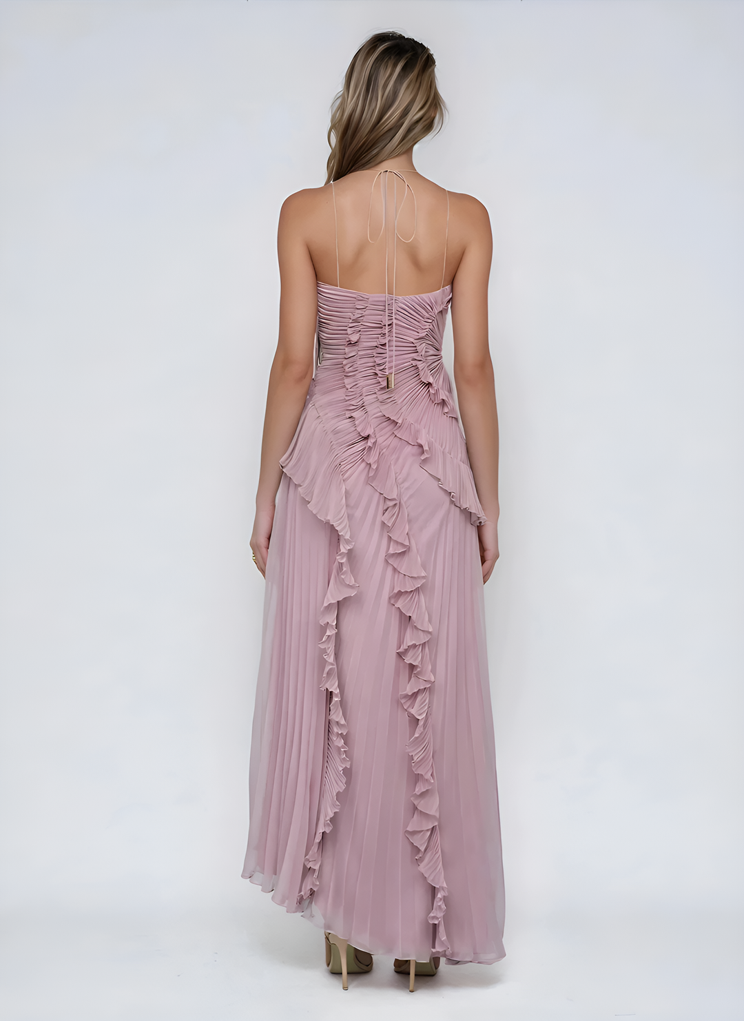 Isabella | Elegant Ruffle Midi Dress for Women 3