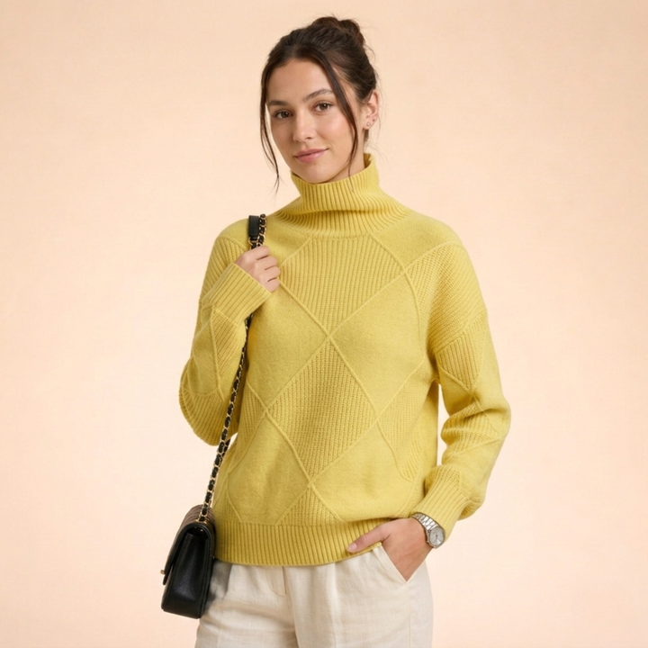 Isabella | Luxurious Cashmere Turtleneck Sweater 0