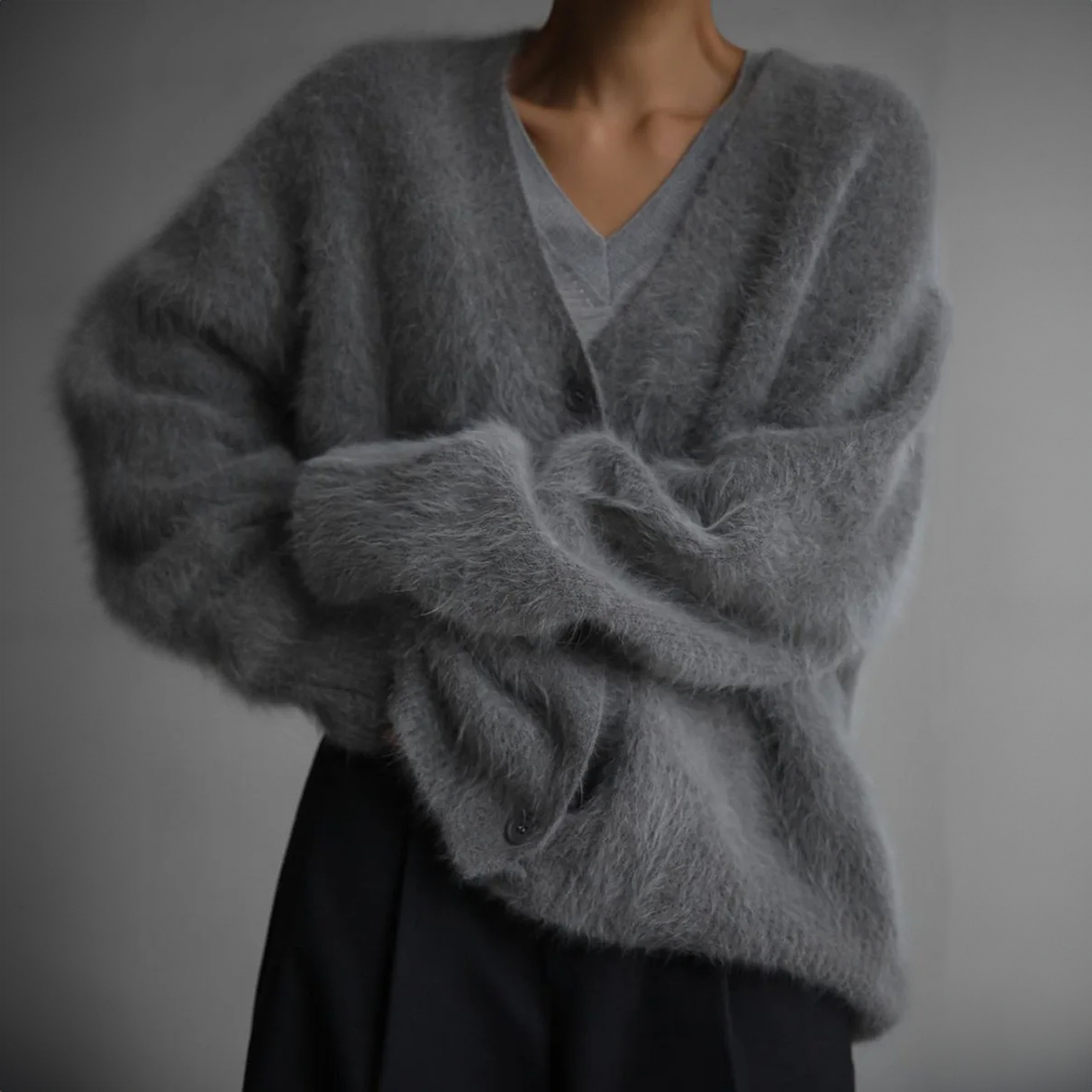 Isabella | Soft Cashmere-Nylon Loose Cardigan 5