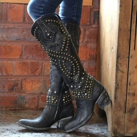 Isla | Stylish Vintage High-Cut Boots 8