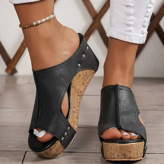 Ivy | Comfortable and Supportive Everyday Wedge Heel Sandals 1