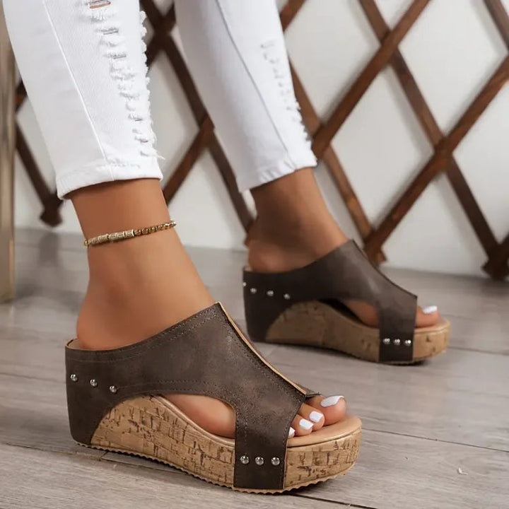 Ivy | Comfortable and Supportive Everyday Wedge Heel Sandals 3