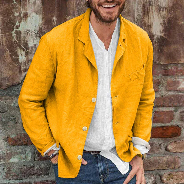 Jack | Breathable Cotton Blend Casual Fit Linen Jacket 10
