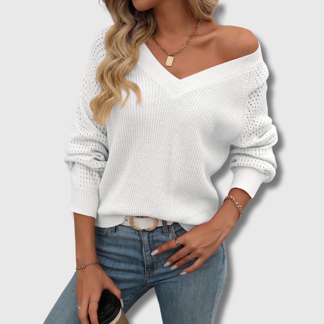 Jade | Elegant V-Neck Sweater 3