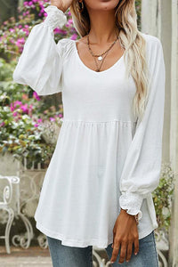 Franziska | Comfortable and Classic Babydoll Empire-Waist Tunic Top