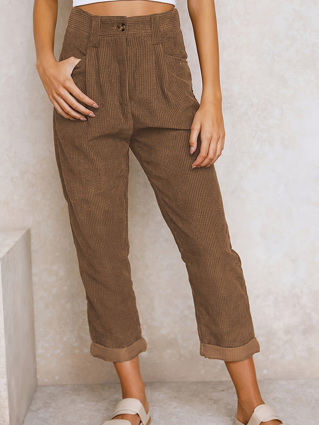 Jane | Corduroy Straight-Leg Trousers 14