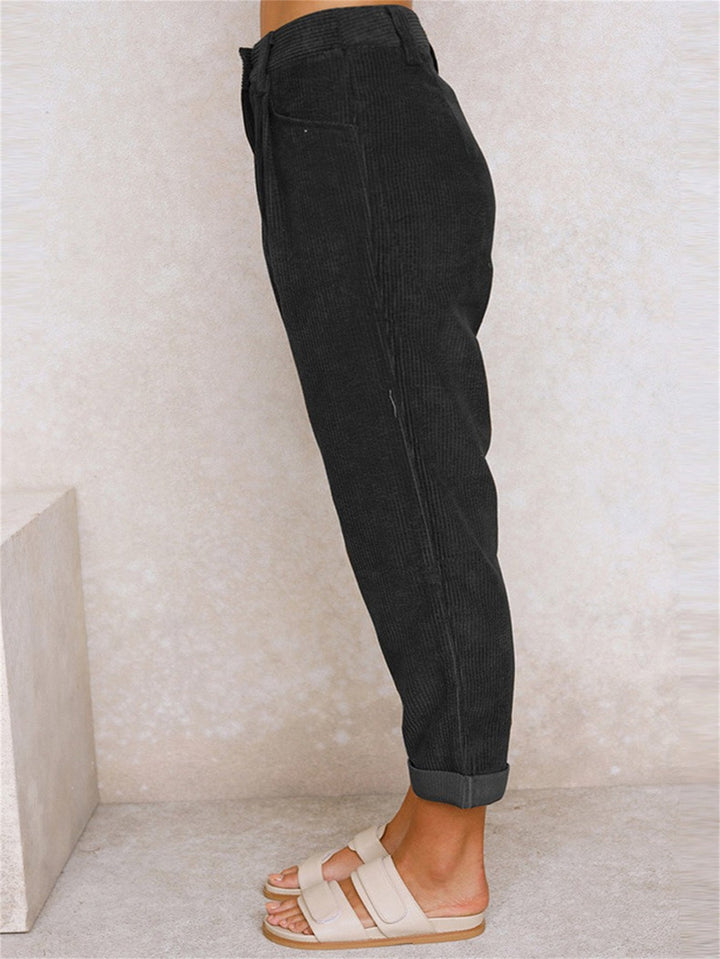 Jane | Corduroy Straight-Leg Trousers 2