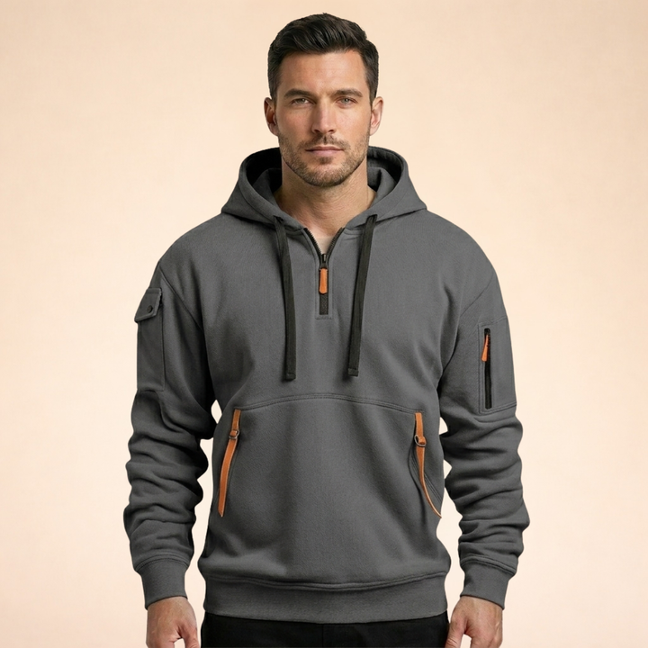 Joseph | Elegant & Breathable Half-Zip Hoodie 1