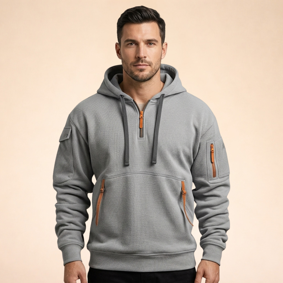 Joseph | Elegant & Breathable Half-Zip Hoodie 3