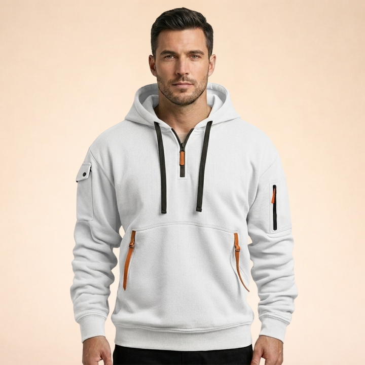 Joseph | Elegant & Breathable Half-Zip Hoodie 5