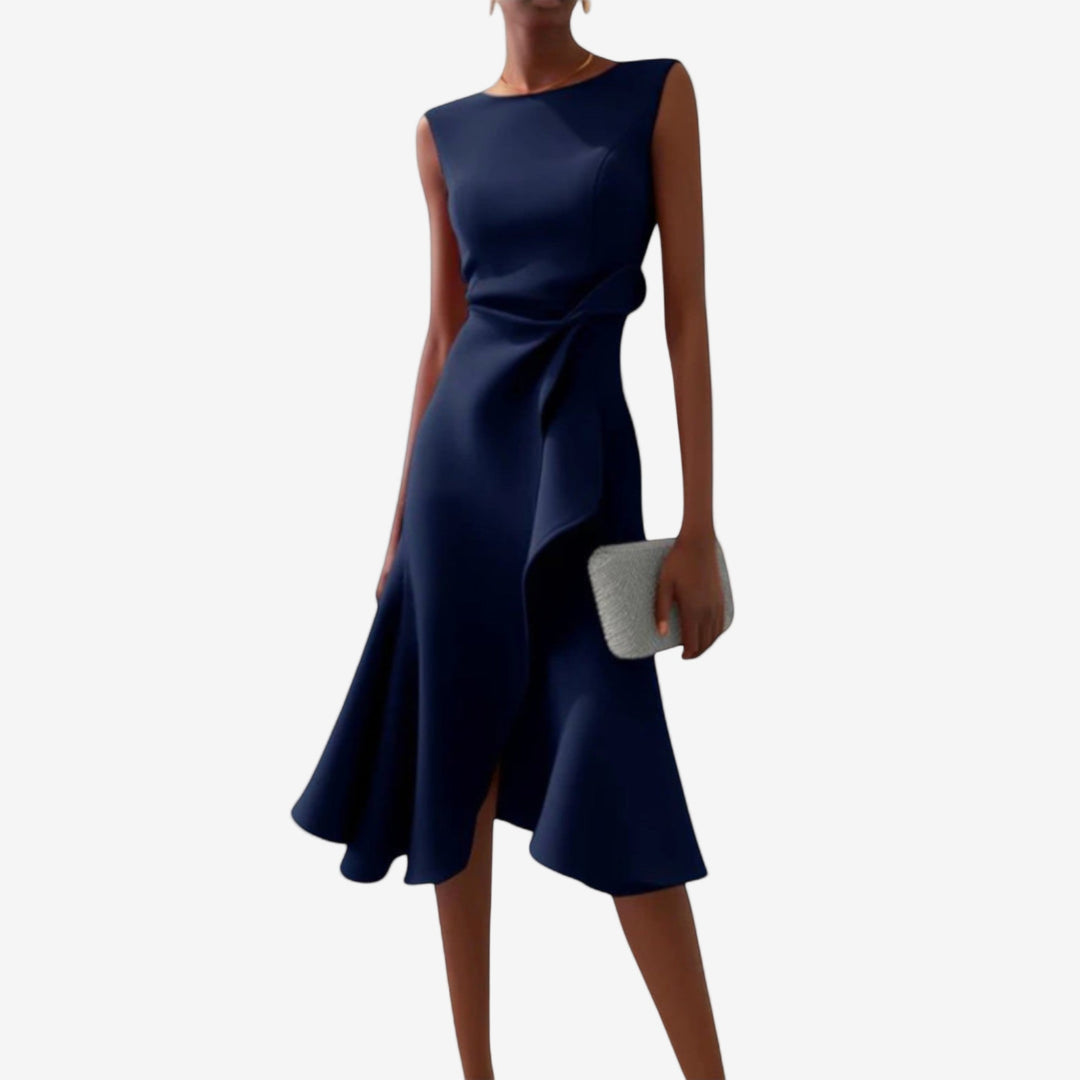 Julia | Elegant Asymmetrical Midi Dress 2