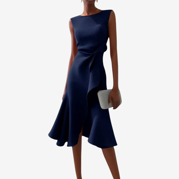 Julia | Elegant Asymmetrical Midi Dress 2