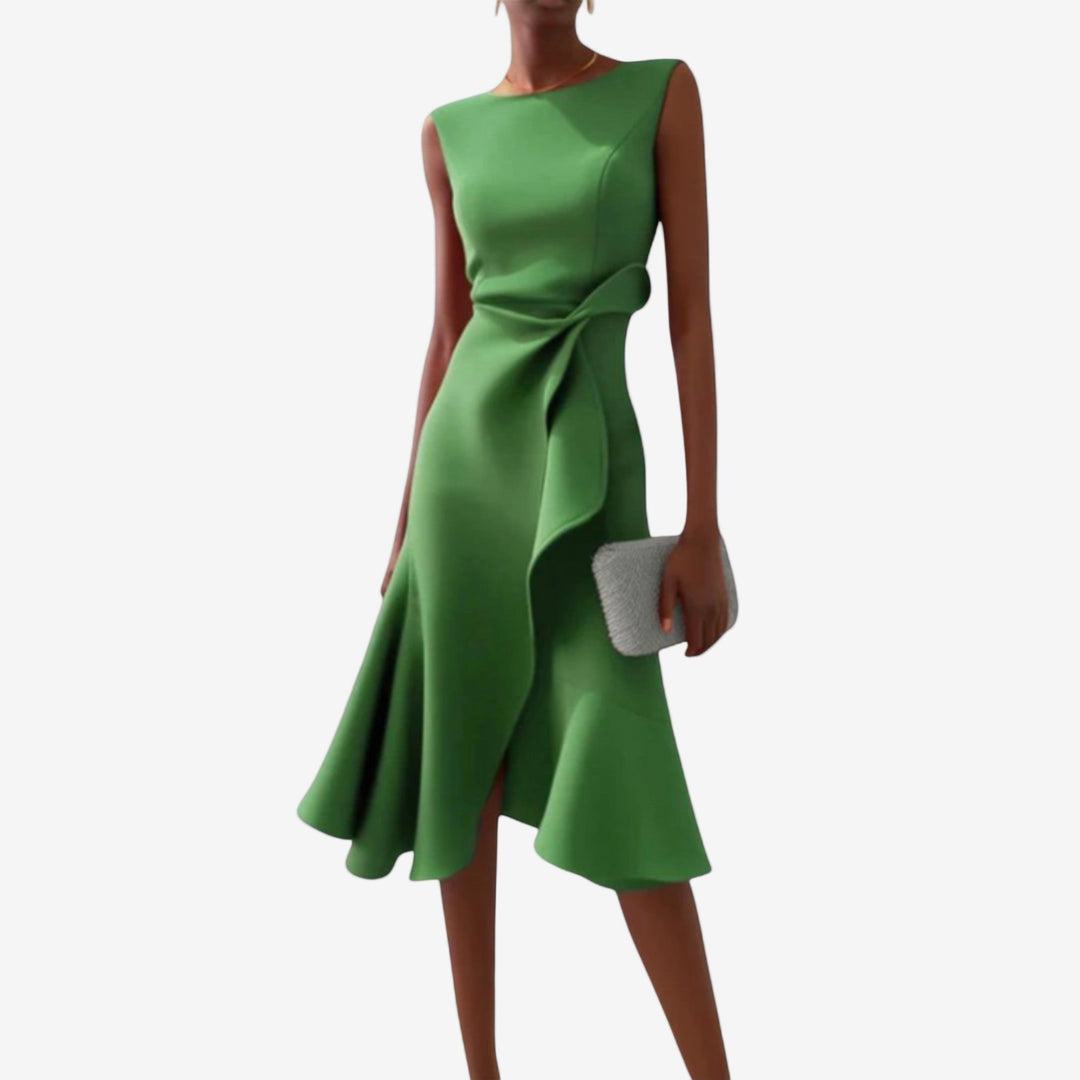 Julia | Elegant Asymmetrical Midi Dress 3