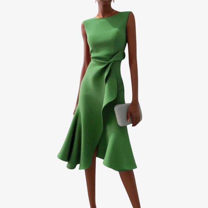 Julia | Elegant Asymmetrical Midi Dress 3