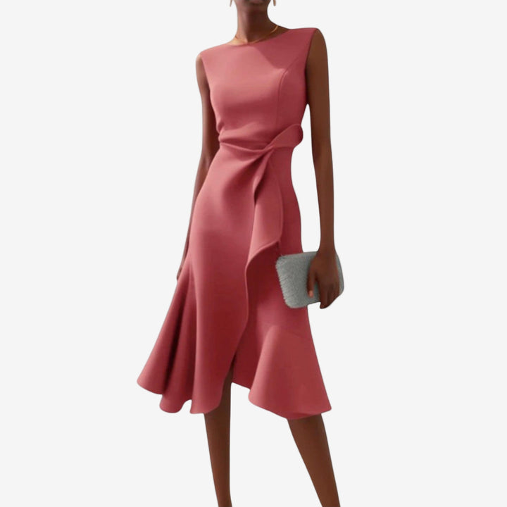 Julia | Elegant Asymmetrical Midi Dress 6