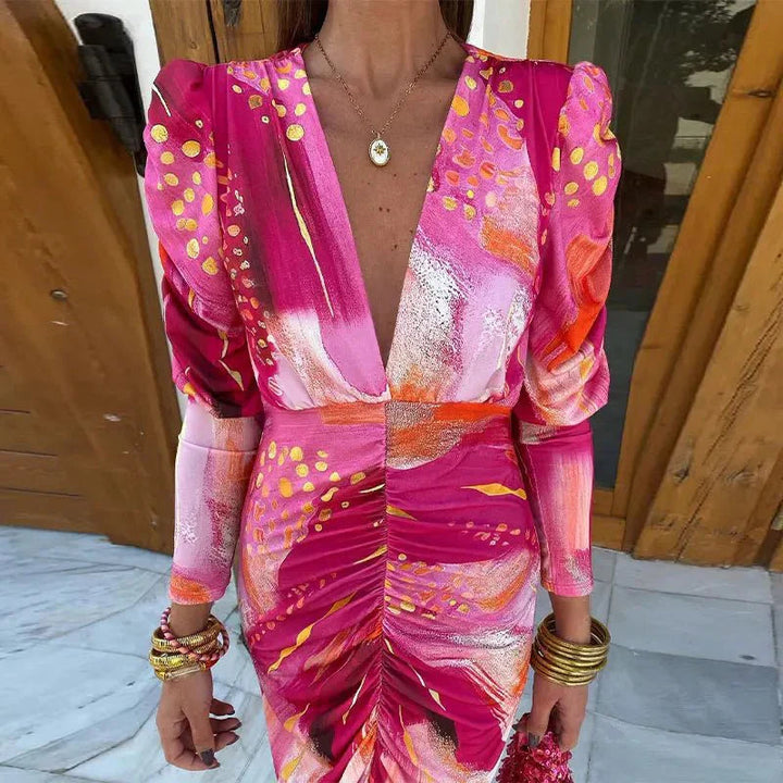 Julia | Sophisticated & Flattering Wrap Wedding Guest Dress 1
